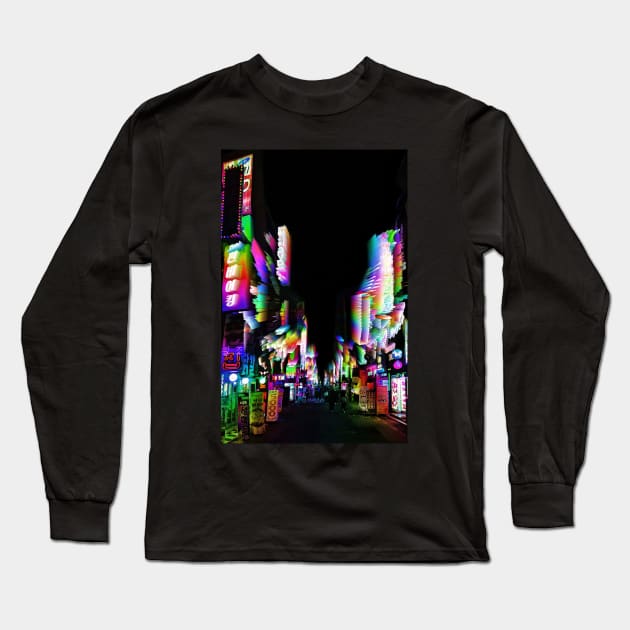 Bursting Nights Long Sleeve T-Shirt by Caline Design